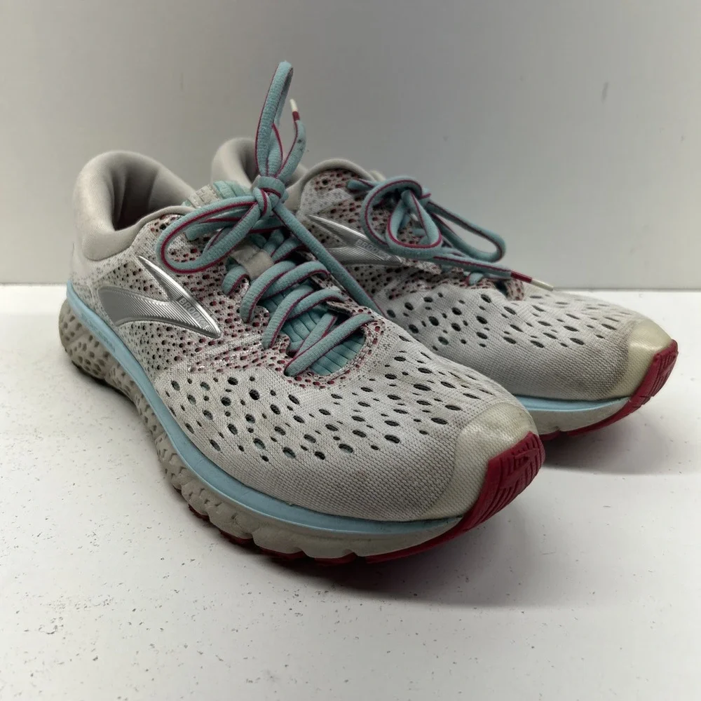 Brooks Glycerin 16 Women's Size 8.5 Running Shoes Gray Blue Athletic Sneakers